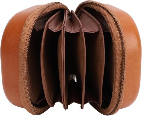 Camera Filter Bag PU Leather, 8 Layers Storage Organizer for 95mm Filters - Water and Shock Proof Protective Pouch, Vintage Design, Durable Craftsmanship for Photographers in Kuwait