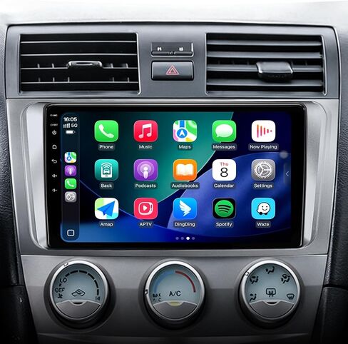 ستيريو راديو السيارة 64 جيجابايت لسيارة Toyota Camry 2006-2011، Pluy and Play 9 بوصة Android 13 وحدة رئيسية مع Carplay/Android Auto SWC/1080P كاميرا احتياطية/راديو AM وFM in Kuwait