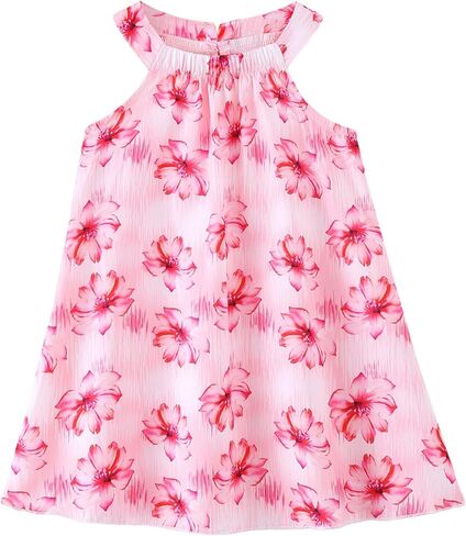 sweetabby Toddler Baby Girl Clothes Ruffle Sleeveless Dress Infant Halter Beach Sundress Summer Outfits Toddler Dress in Saudi Arabia