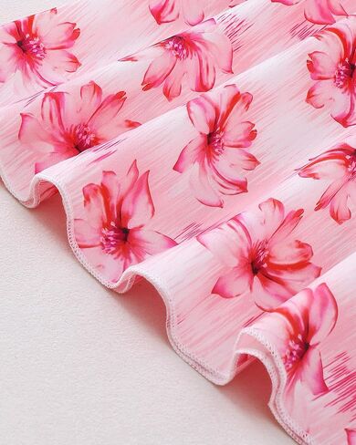 sweetabby Toddler Baby Girl Clothes Ruffle Sleeveless Dress Infant Halter Beach Sundress Summer Outfits Toddler Dress in Saudi Arabia