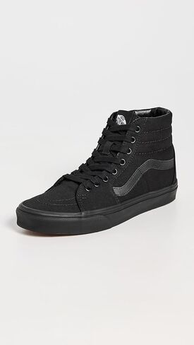 Vans Sk8-Hi (Black/Black/Black) Men's Skate Shoes-6 in Saudi Arabia