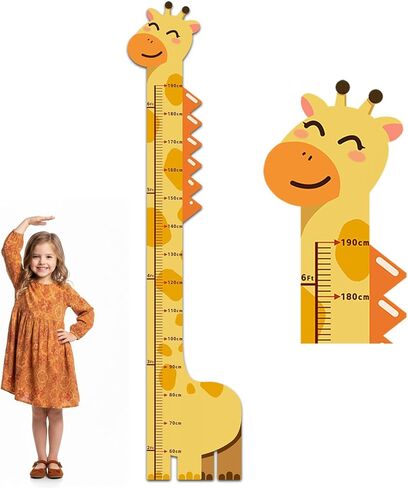 IF FEEL Height Chart for Kids, Dinosaur PVC Puzzle Growth Chart for Wall, Personalized Baby & Toddler Measuring Ruler, Boys Girls Nursery Room Decor in Saudi Arabia