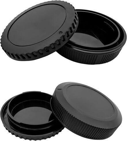 غطاء العدسة الأمامية + غطاء الغطاء الخلفي متوافق مع محول تركيب Canon EF - EOS R، متوافق مع EOS RP R R6 R5 R50 R100 R10 R8 R7 R6 Mark II R5C R3، HUIPUXIANG [1+1 Pack] in Kuwait