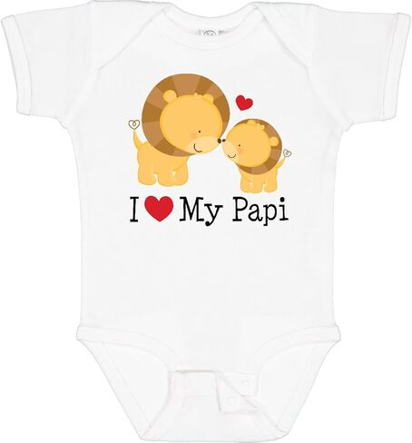 Inktastic I Love My Papi Childs Baby Bodysuit in Kuwait