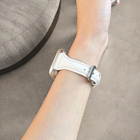 Leather Band Compatible with Apple Watch Band 38mm 40mm 41mm 42mm 44mm 45mm 46mm 49mm Women Men Leather Replacement Strap for iWatch Series 10 9 8 7 6 5 4 3 2 1 SE Ultra in Saudi Arabia