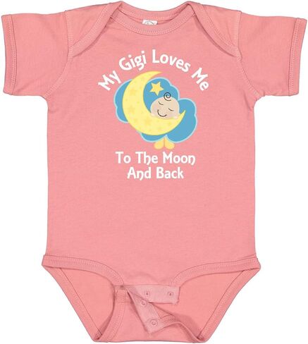 Inktastic Gigi Loves Me To the Moon وBack Baby Bodysuit in Kuwait