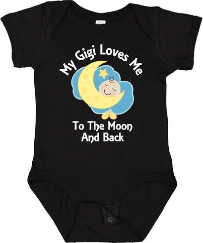 inktastic Gigi Loves Me To the Moon and Back Baby Bodysuit in Saudi Arabia