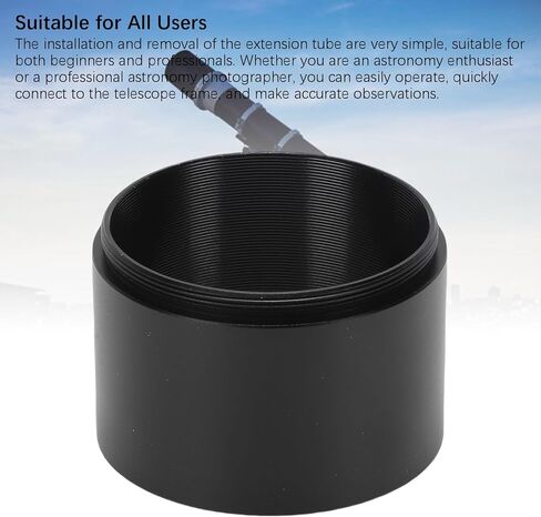 أنبوب تمديد LICAEVEY M48x0.75، ملحق تلسكوب من سبائك الألومنيوم 30 مم مع خيوط مضادة للتصوير الفلكي، متوافق مع معظم التلسكوبات والكاميرات in Kuwait
