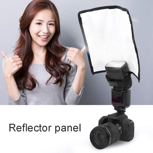 Flash Diffuser, Universal Foldable Bend Bounce Flash Diffuser Soft Photography Reflector in Kuwait
