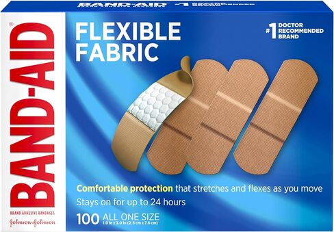 Band-Aid Flexible Fabric Bandages, All One Size (1 Inch) 100 ea in Saudi Arabia