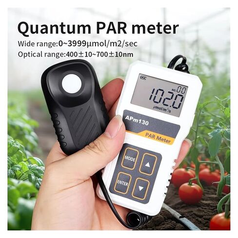 APM130 الرقمية ضوء مقياس الطاقة الاسمية متر عالية الدقة اختبار شدة الضوء قياس PPFD للنباتات الدفيئة in Kuwait