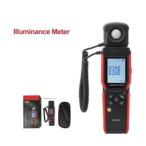 مقياس الإضاءة UT381A 400000 Lx سبليت للتدوير تصميم لوكس متر مقياس الضوء الرقمي مقياس الضوء in Kuwait