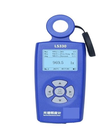 جهاز قياس الضوء الطيفي Luxmeter Luxmeter PPFD CCT UVI CRI منحنى الطيف جهاز اختبار لوكس الاحترافي لإضاءة النباتات LS330 in Kuwait