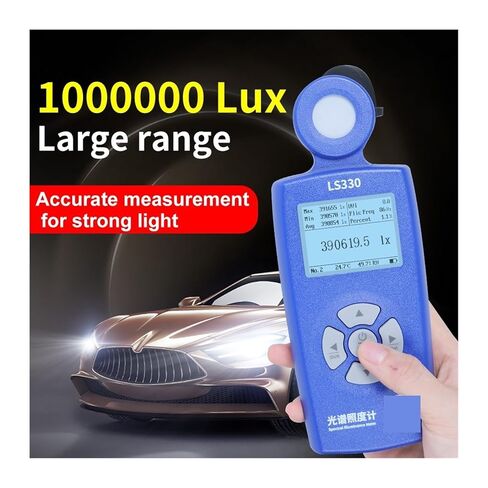 جهاز قياس الضوء الطيفي Luxmeter Luxmeter PPFD CCT UVI CRI منحنى الطيف جهاز اختبار لوكس الاحترافي لإضاءة النباتات LS330 in Kuwait