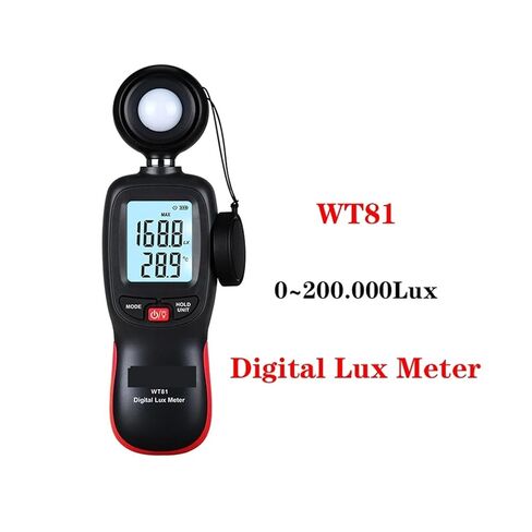 5 قطعة مقياس لوكس الرقمي WT81 Luxmeter مصباح الجيب متر 0 ~ 200 لوكس يده مقياس الإضاءة الاستشعار مقياس الضوء قياس in Kuwait