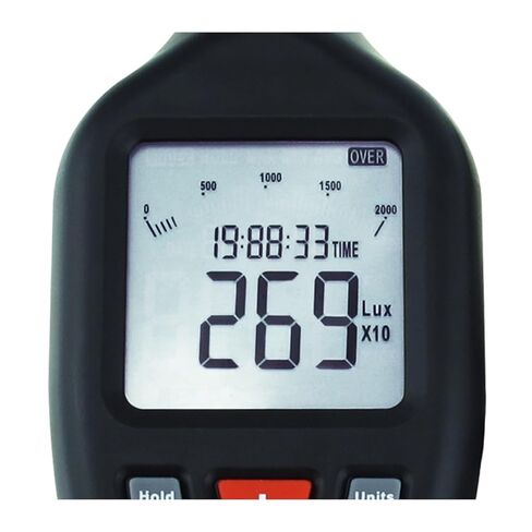 Light Meter Luxometer 0-200000 Photometer with Data Logging Function Detachable Sensor Backlight Lar Display Lux Meter in Kuwait