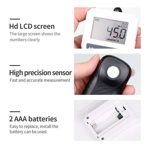 APM130 الرقمية ضوء مقياس الطاقة الاسمية متر عالية الدقة اختبار شدة الضوء قياس PPFD للنباتات الدفيئة in Kuwait