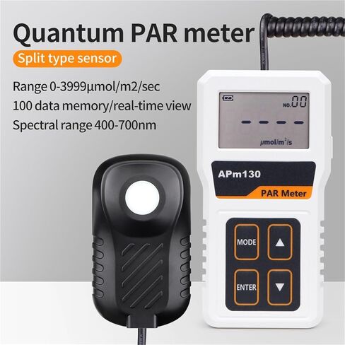 APM130 الاسمية متر عالية الدقة اختبار شدة الضوء الرقمية مقياس الطاقة الضوئية قياس PPFD للنباتات الدفيئة in Kuwait