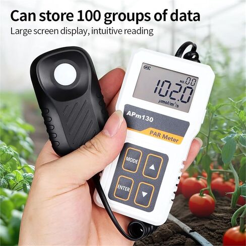 APM130 الاسمية متر عالية الدقة اختبار شدة الضوء الرقمية مقياس الطاقة الضوئية قياس PPFD للنباتات الدفيئة in Kuwait