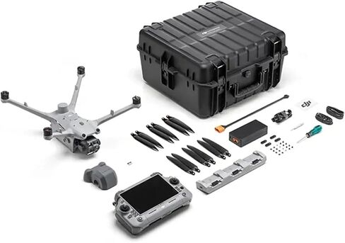 DJI Matrice 4TD Quadcopter مع RC Plus 2 Enterprise، عدسات حرارية وواسعة وعن بعد، محدد نطاق الليزر، مراوح منخفضة الضوضاء مضادة للجليد، IP55 in Kuwait