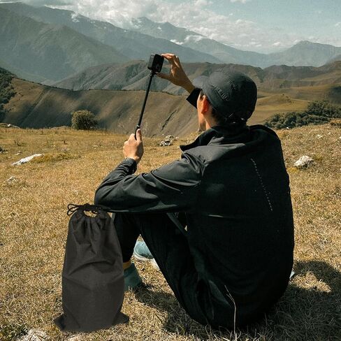 MERRYHAPY Tripod Storage Drawstring Bag for Outdoor Camera Accessories, Black 25x45cm Oxford Cloth Waterproof Carrying Case for Travel and Hiking in Kuwait