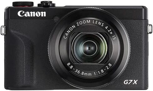 حزمة الكاميرا الرقمية Canon PowerShot G7 X Mark III | مستشعر 20.1 ميجابكسل مقاس 1 بوصة، زووم بصري 4.2X، فيديو بدقة 4K UHD، واي فاي وبلوتوث | كاميرا مدونات فيديو وسفر مع حقيبة وبطاقة سعة 64 جيجابايت in Kuwait