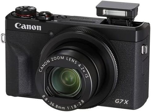 حزمة الكاميرا الرقمية Canon PowerShot G7 X Mark III | مستشعر 20.1 ميجابكسل مقاس 1 بوصة، زووم بصري 4.2X، فيديو بدقة 4K UHD، واي فاي وبلوتوث | كاميرا مدونات فيديو وسفر مع حقيبة وبطاقة سعة 64 جيجابايت in Kuwait