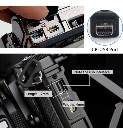 سلك شاحن USB Lasmo لكاميرا أوليمبوس، بديل CB-USB5 USB6 USB8 لكاميرا Olympus Tough TG-310، TG-320، TG-610، TG-810، TG-820، TG-835، TG-850، TG-860، TG-870 (طول 5 أقدام) in Kuwait