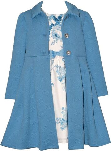 Bonnie Jean Girl's Spring Easter Dress and Coat Set for Baby, Toddler and Little Girls in Saudi Arabia