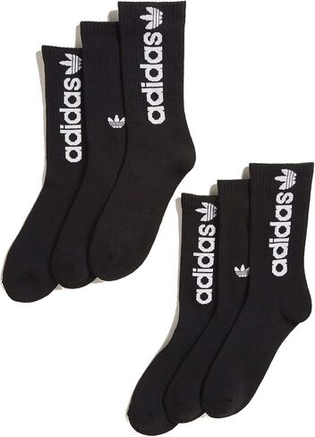 adidas Men's Athletic Crew Socks (6-Pack) Steel/White/Royal … in Saudi Arabia