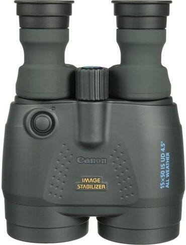 Canon 15x50 عبارة عن حزمة مناظير مثبتة للصور في جميع الأحوال الجوية | تكبير 15x، تثبيت بصري للصورة ومقاومة للطقس | للحياة البرية والخارجية (4625A002) + حزام الأمان + حقيبة السفر + المزيد in Kuwait