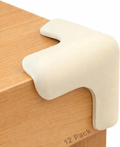 Corner Protector for Baby, 8 Pack EVA Foam Baby Proofing Corner Guards, Soft Y-Shaped Furniture Edge Protectors for Tables and Sharp Corners, Tear-Resistant Updated Design, White in Saudi Arabia