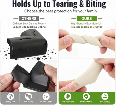 Corner Protector for Baby, 8 Pack EVA Foam Baby Proofing Corner Guards, Soft Y-Shaped Furniture Edge Protectors for Tables and Sharp Corners, Tear-Resistant Updated Design, White in Saudi Arabia
