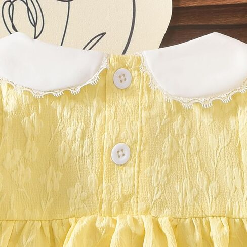 Baby Girl Summer Outfits Smocked Tops Shorts Set With Headband 3-24 Months in Saudi Arabia