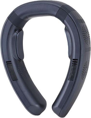 Rechargeable Neck Fan USB Neck Fan Wearable Semiconductor Heating Cooling 3 Speeds Silent Design 10000mAh Battery with Fast Charging for Travel Beach Cycling Camping (Navy Blue) in Saudi Arabia