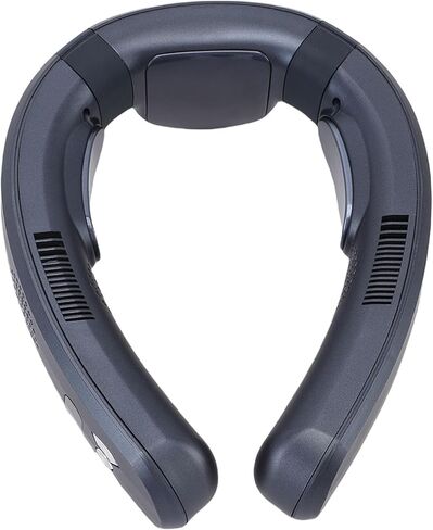 Rechargeable Neck Fan USB Neck Fan Wearable Semiconductor Heating Cooling 3 Speeds Silent Design 10000mAh Battery with Fast Charging for Travel Beach Cycling Camping (Navy Blue) in Saudi Arabia