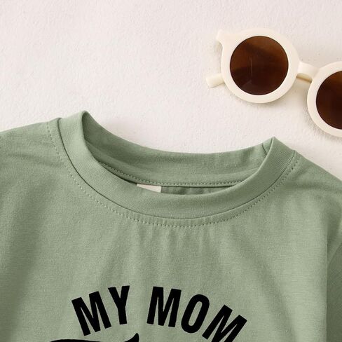BOUTIKOME Toddler Boys Mother's Day Shirt My Mom Thinks She's in Charge That's So Cute Tshirt Funny Mama's Boy Outft Top 2-8Y in Saudi Arabia