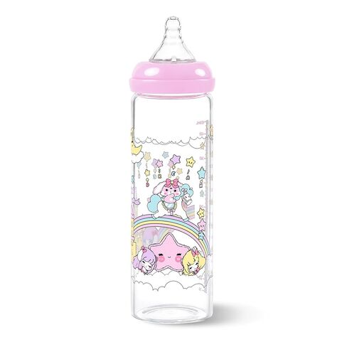 LittleForBig Adult Baby Bottle Ultra Printed Specialty Oversized Glass Feeding Fairy Littles in Dreamland Pattern in Kuwait