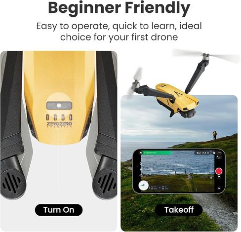 طائرات بدون طيار مع كاميرا للبالغين 4K، تصميم VCOPTER Falcon Mini Bi-Copter، قدرة طيران مقلوبة، أقصى سرعة 16 م/ث، نقل فيديو 10000 قدم، بطارية واحدة لمدة 34 دقيقة كحد أقصى لوقت الطيران، 249 جم in Kuwait