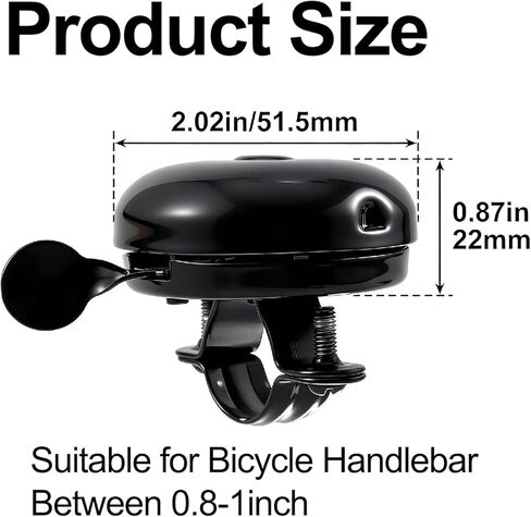 8Pcs Bike Front Rear Reflectors + 2 Bell, Bicycle Reflectors for Night Riding, Bicycle Wheel Spoke Reflector, for Handlebar Seatpost, Wheel, Bell in Kuwait