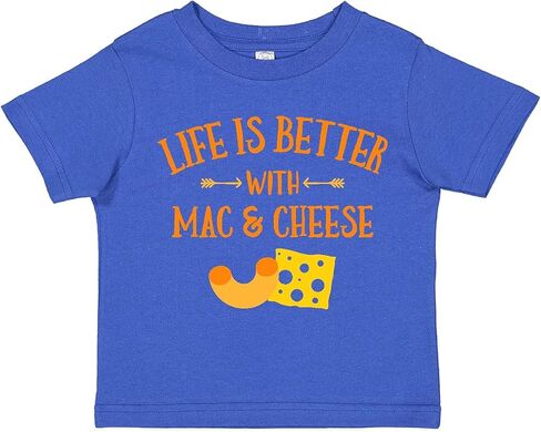 inktastic Life's Better Mac & Cheese Toddler T-Shirt in Kuwait