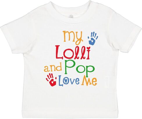 inktastic My Lolli and Pop Love Me Grandchild Toddler T-Shirt in Saudi Arabia