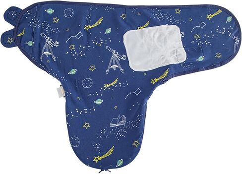 HOUSBAY Baby Swaddle Blanket Boy Girl,Super Soft Material Newborn Adjustable Swaddles for 3-6 Months,2-Way Zipper Sleep Sack 1 Pack, Space in Kuwait