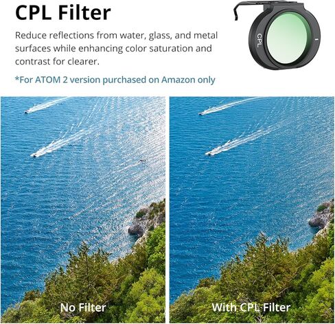 Potensic CPL Filter Compatible with Atom 2, Only for F1.8 Aperture, Drone Lens Accessory in Kuwait