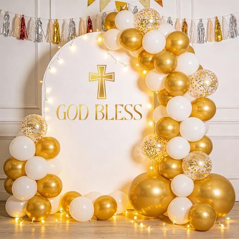 God Bless Wall Decal, Baptism Stickers, God Bless Decorations, Baptism Sign for Backdrop, First Communion Confirmation Christening Decorations in Kuwait