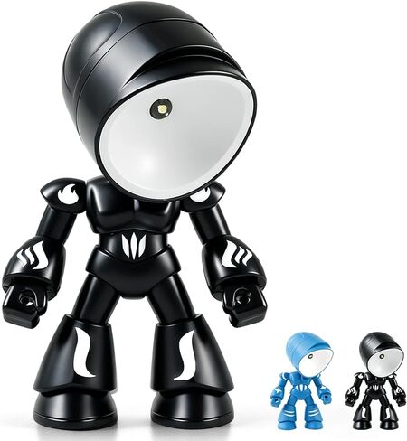 Mini Night Light, Posable Cartoon Cute Robot Companion Table Light, Bedside Reading Table Lamp for Desk Decor, Bedroom, Office (Blue) in Kuwait