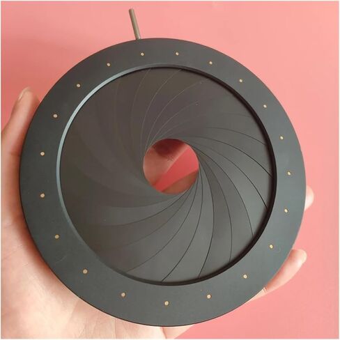 Mechanical Iris Diaphragm Adjustable Aperture 6mm-98mm Outer Diameter 130mm for Microscope Camera Adapter Monitor Condenser in Kuwait