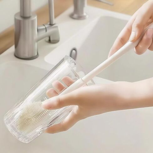 Long Handle Cleaning Cup Brush Household Multifunctional Suitable for Cups Mixing Brush Bottles Glassware in Kuwait