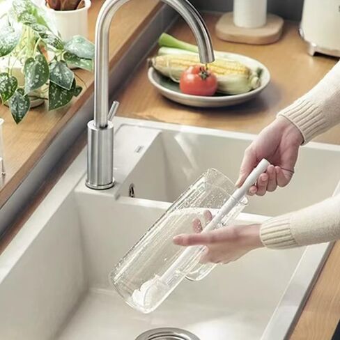 Long Handle Cleaning Cup Brush Household Multifunctional Suitable for Cups Mixing Brush Bottles Glassware in Kuwait