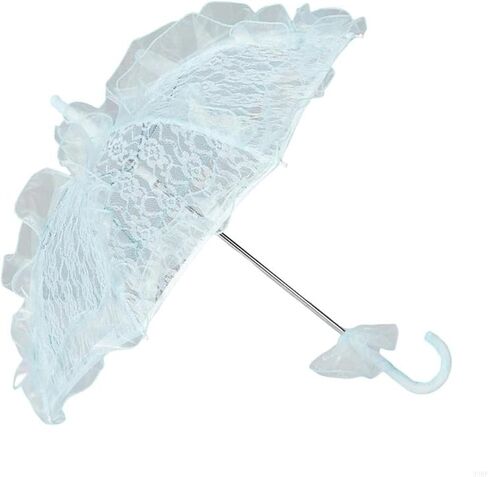 Wedding Lace Parasol Women Lace Protective Parasol with Flower Pattern for Various Formal Occasion Photo Accessory in Saudi Arabia